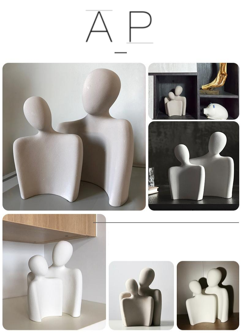Abstract Keramisch Beeldhouwwerk voor Woondecoratie 6