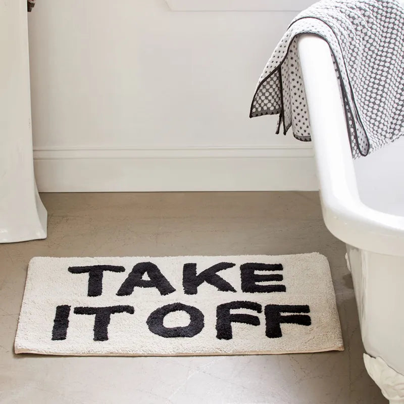 Antislipmat met Trendy Letterprint voor Stijlvolle Entrees 1