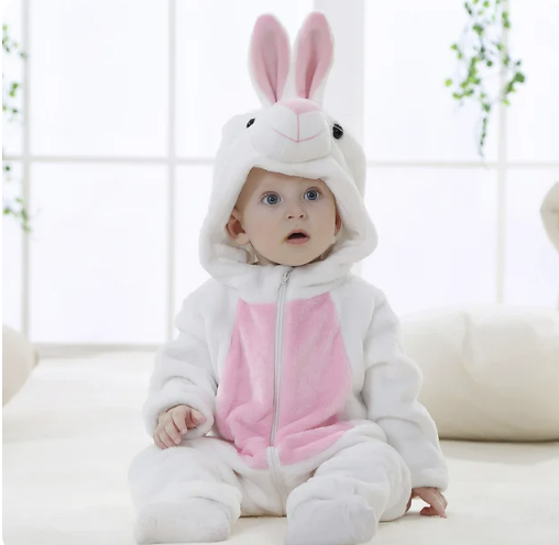 Baby Rompertje Dierenprint met Capuchon voor Jongens en Meisjes 16