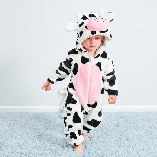 Baby Rompertje Dierenprint met Capuchon voor Jongens en Meisjes 4