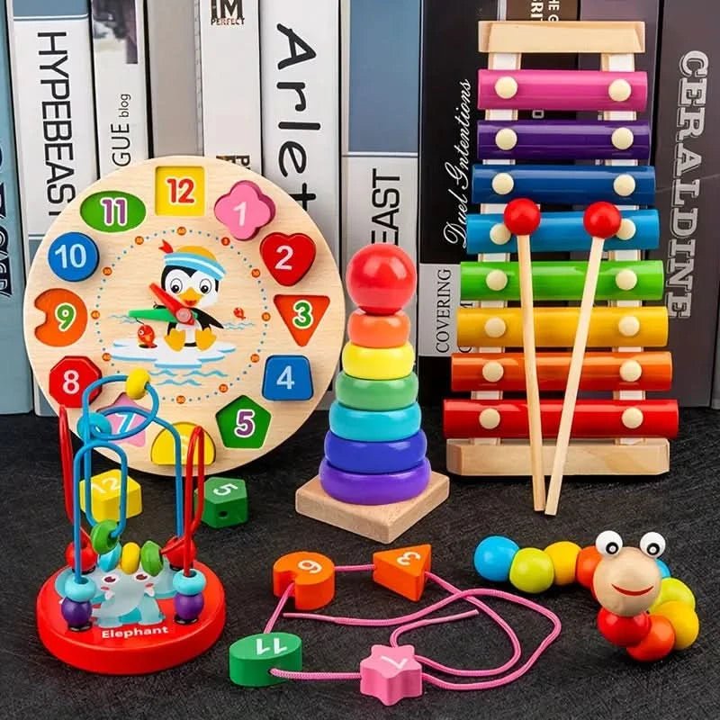 Baby's Montessori Speelset 5-in-1 Creatieve Ontwikkeling 1