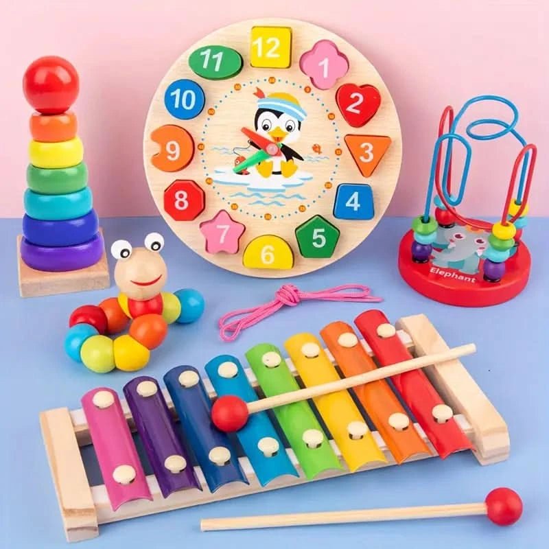 Baby's Montessori Speelset 5-in-1 Creatieve Ontwikkeling 2