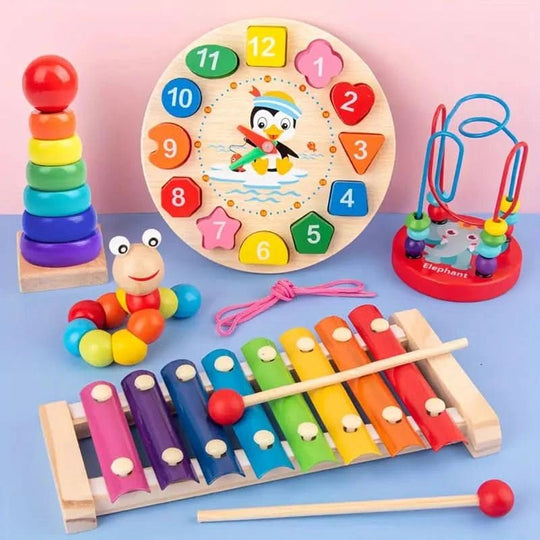 Baby's Montessori Speelset 5-in-1 Creatieve Ontwikkeling 2
