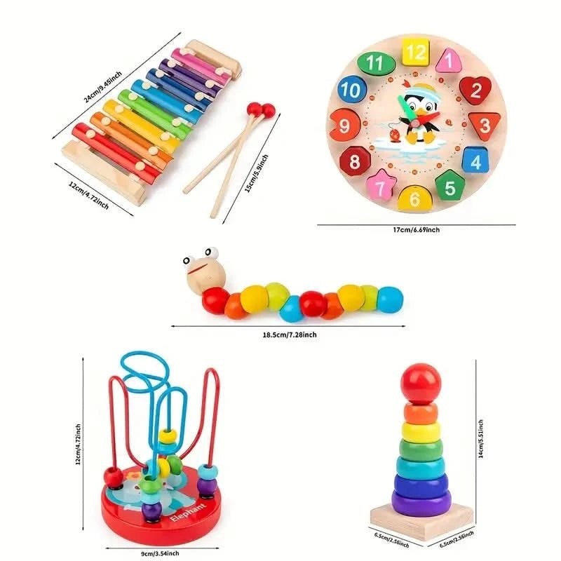 Baby's Montessori Speelset 5-in-1 Creatieve Ontwikkeling 5