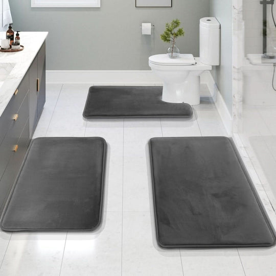 Badmat Set van 3 Stukken voor Badkamer 2