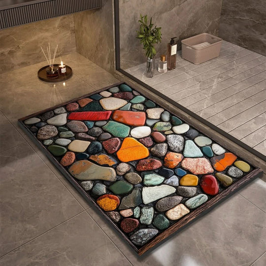 Badmat voor Badkamer en Keuken met Antislip Design 1