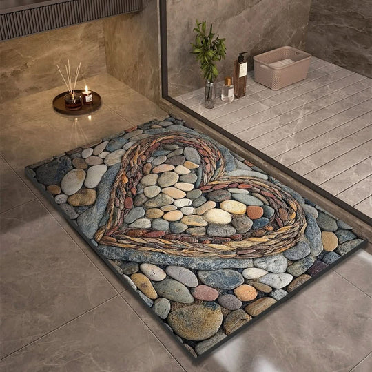 Badmat voor Badkamer en Keuken met Antislip Design 12