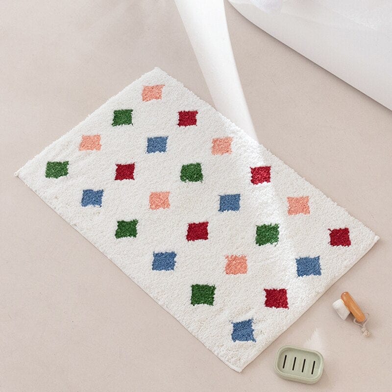 Badmat voor Badkamer met Stippen en Absorberend Oppervlak 9