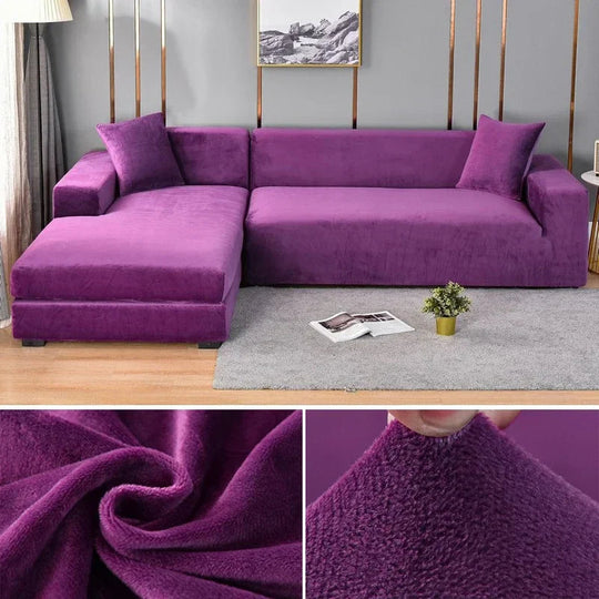 Bankhoezen Luxe Stretch Velours Voor Woonkamer Décor 10