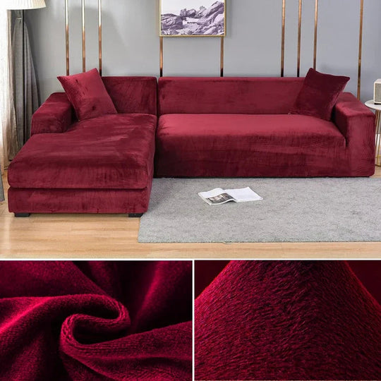 Bankhoezen Luxe Stretch Velours Voor Woonkamer Décor 12