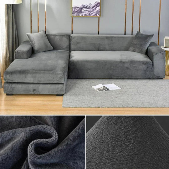 Bankhoezen Luxe Stretch Velours Voor Woonkamer Décor 4