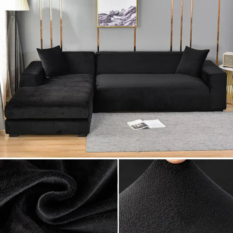 Bankhoezen Luxe Stretch Velours Voor Woonkamer Décor 7