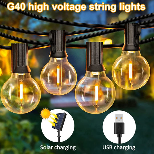Buiten Lichtslingers Zonne-energie Waterdicht 5