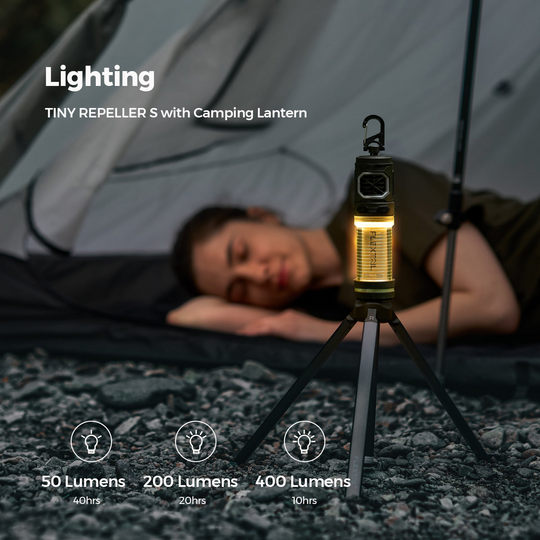 Buitenlamp en Muggenbeschermer 2-in-1 Voor Buitenactiviteiten 5