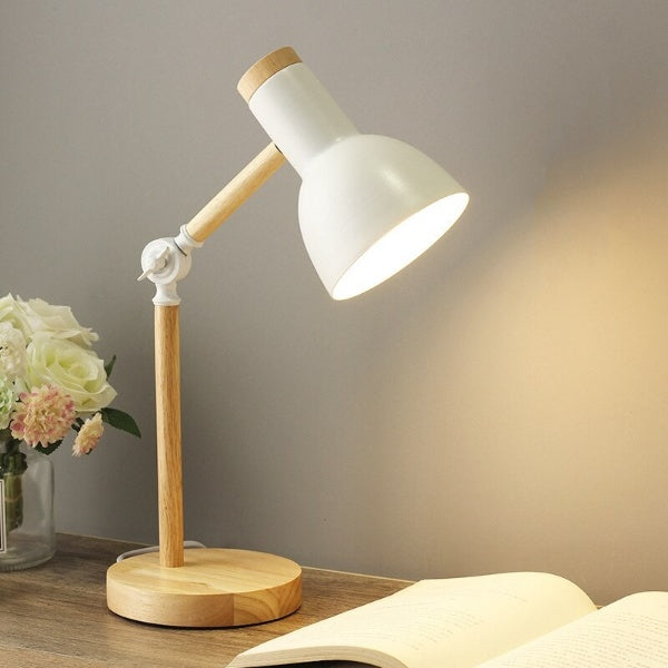 Bureaulamp Hout Scandinavisch Design 2