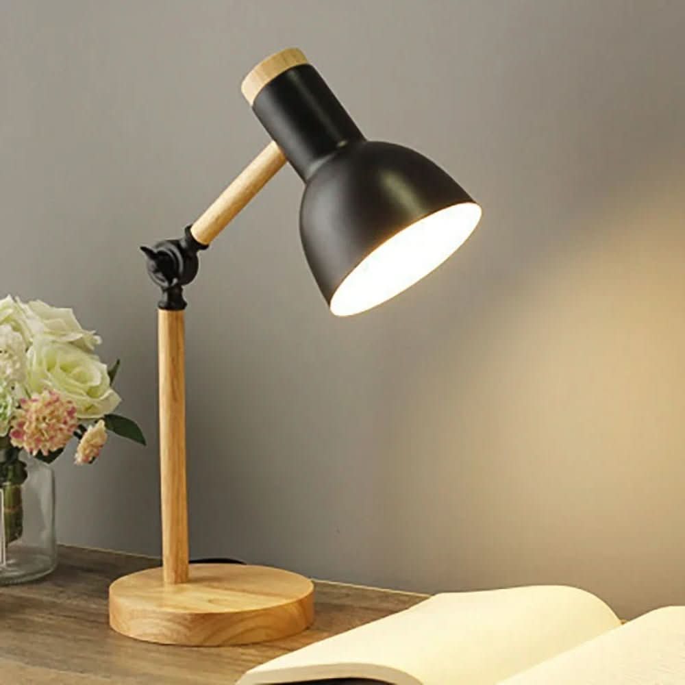 Bureaulamp Houten Verstelbaar Scandinavisch Design 4