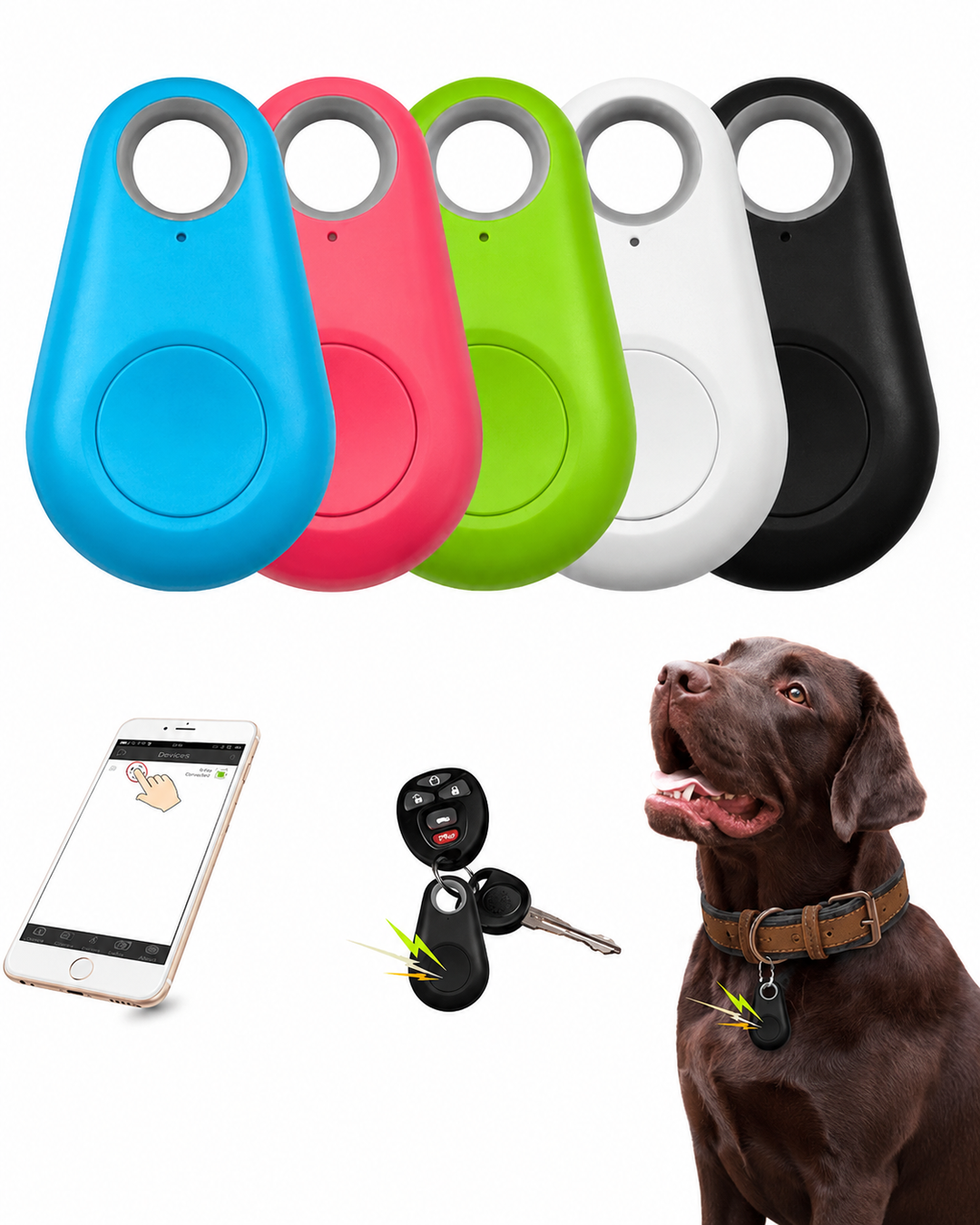 Compacte GPS-tracker voor huisdieren met realtime locatie