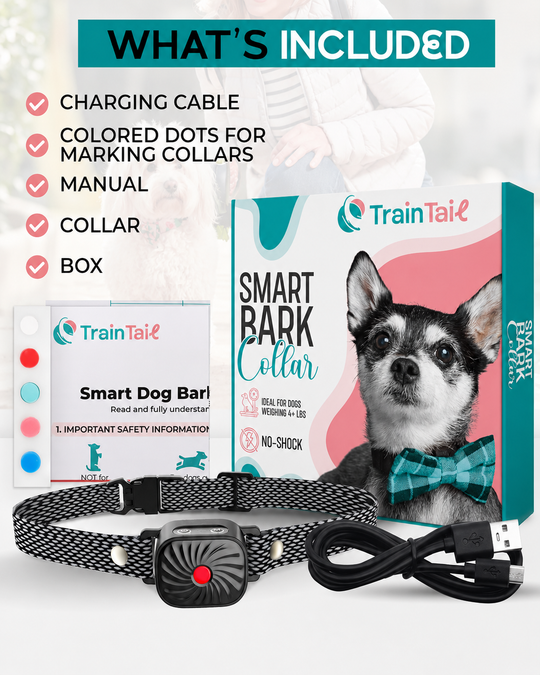 Antiblafhalsband voor Kleine Honden met Geluid en Trillingen