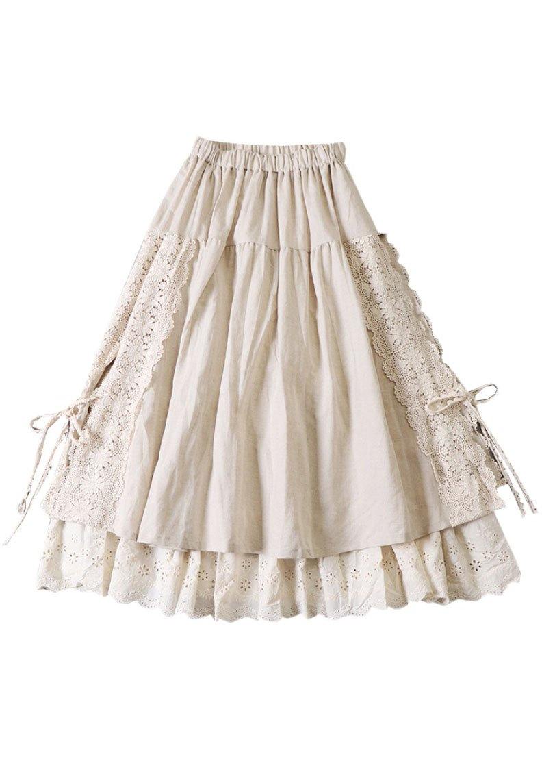 Dames Aansluitende Herfst Patchwork Rok 4