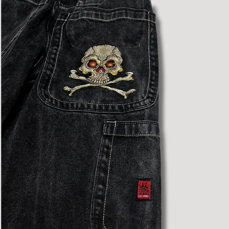 Dames Baggy Jeans Hoge Taille 1