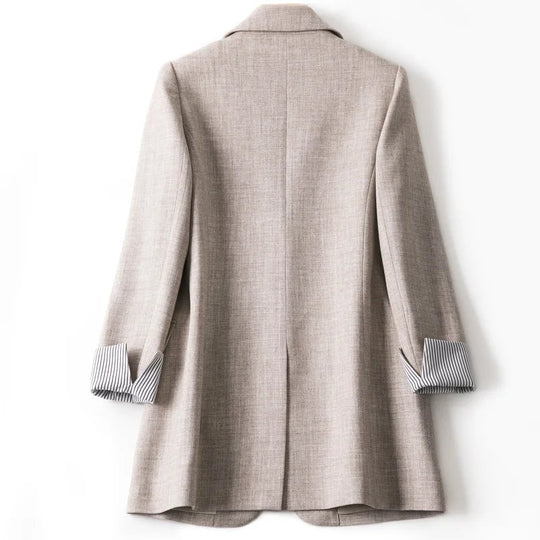 Dames Blazer Casual Met Lange Mouwen 5