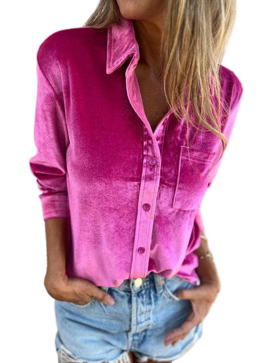 Dames Blouse met Lange Mouwen in Herfststijl 0