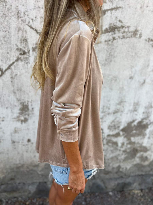 Dames Blouse met Lange Mouwen in Herfststijl 8