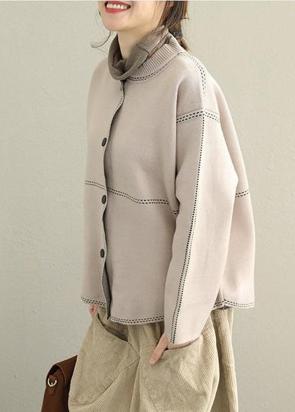 Dames Button-Down Trui Jas Casual 2