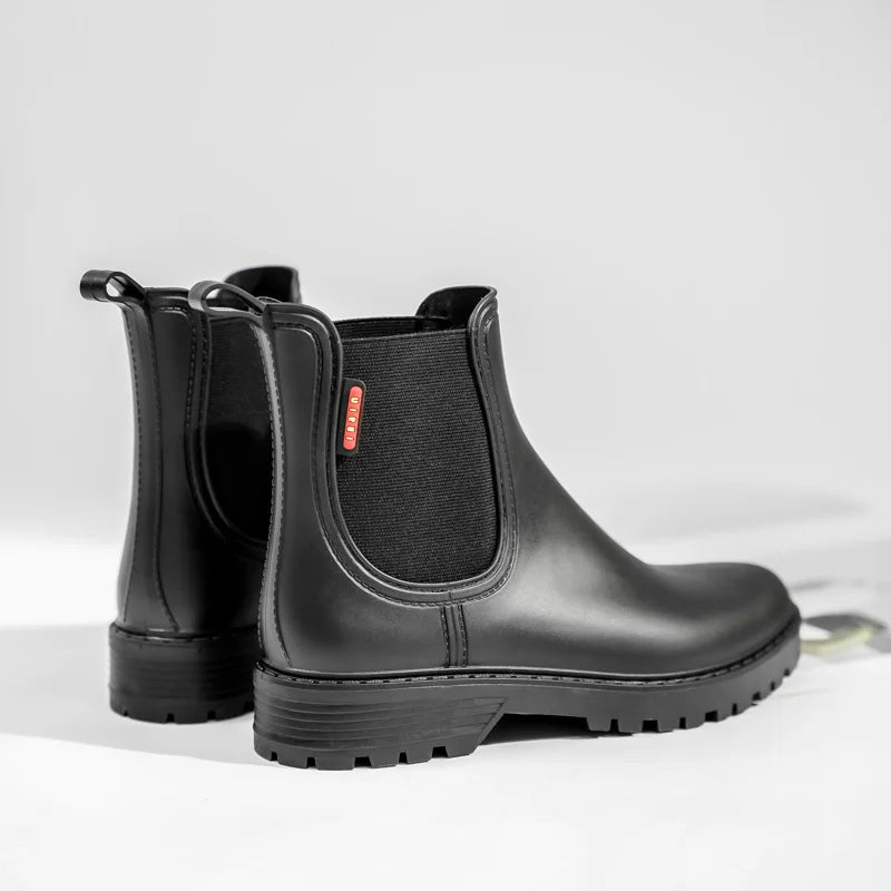 Dames Chelsea Regenlaarzen Waterdicht met Slipbestendige Zool 3