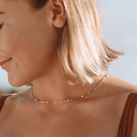Dames Choker Ketting Regenboogstijl 4