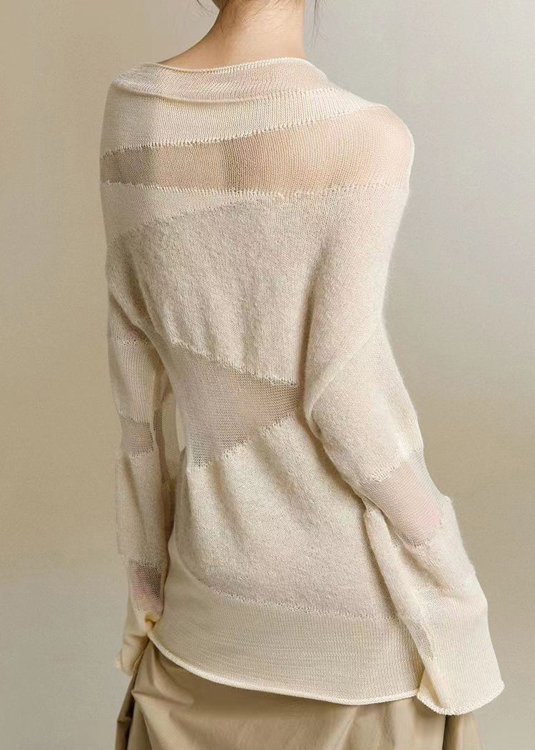 Dames Coltrui Beige Met Tule Patchwork 4