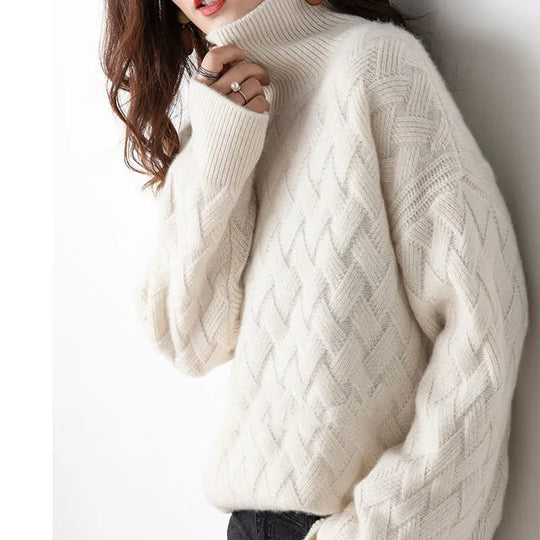 Dames Coltrui Cashmere Mix Turtleneck Ultra-Zacht 3