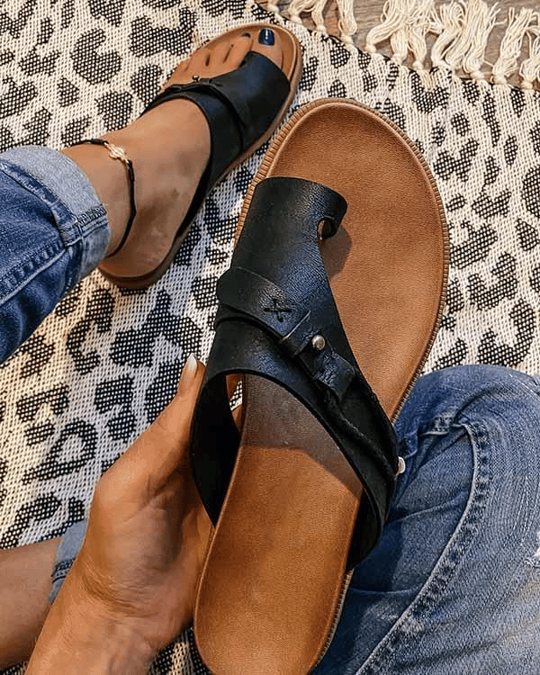 Dames Comfortsandalen met Verstelbare Riemen en Anatomisch Voetbed 1