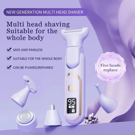 Dames Elektrisch Scheermes 5-in-1 Multifunctioneel 3