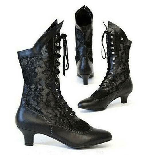 Dames Enkellaarsjes Vintage Stijl 4