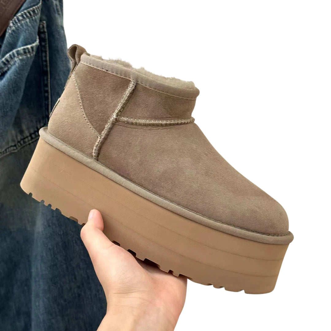 Dames Enkellaarzen Plateauzool voor Casual Winterlooks