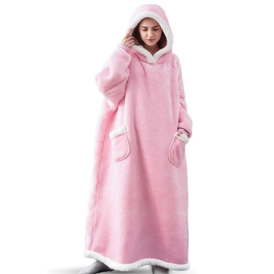 Dames Fleece Hoodie Deken Oversized 3