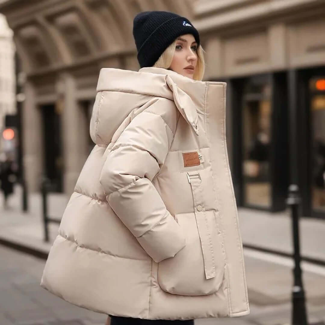 Dames Gequilt Jacket Met Capuchon - Relaxed Fit 1