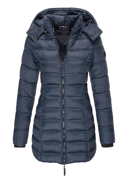 Dames Gewatteerde Winterjas Halflang Stijlvol 1