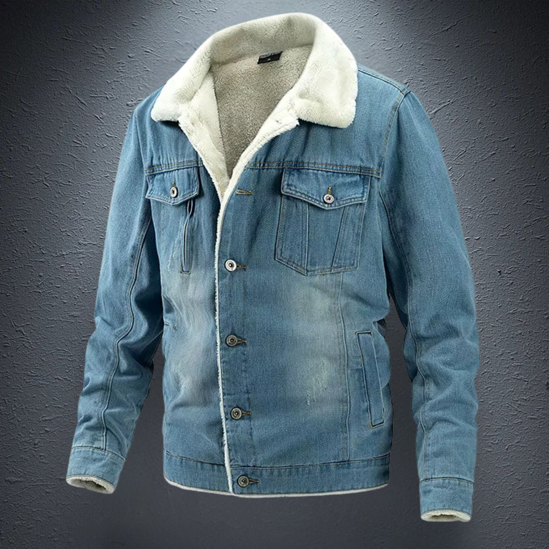 Dames Jas Denim Met Fleece Voering Casual Voor Elk Seizoen 1