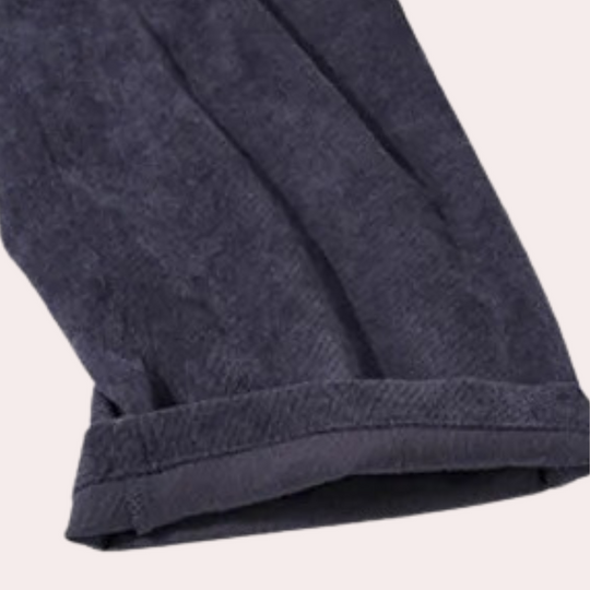 Dames Jumpsuit van Fluweel met Lange Mouwen 3