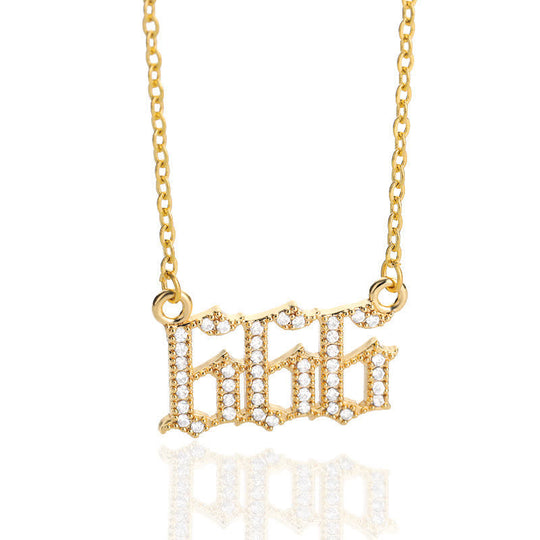 Dames Ketting met Engelnummer Design 10