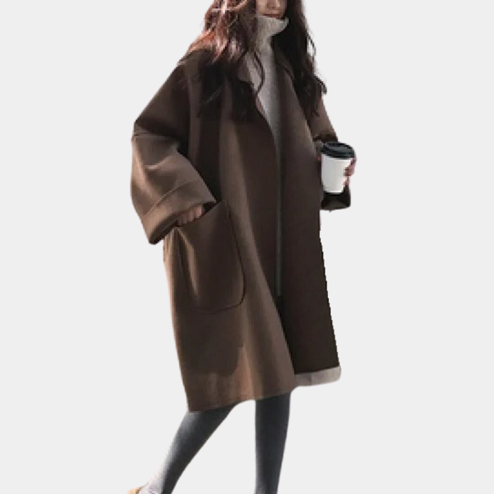 Dames Lange Trenchcoat Vintage Stijl voor Casual en Formele Gelegenheden 1