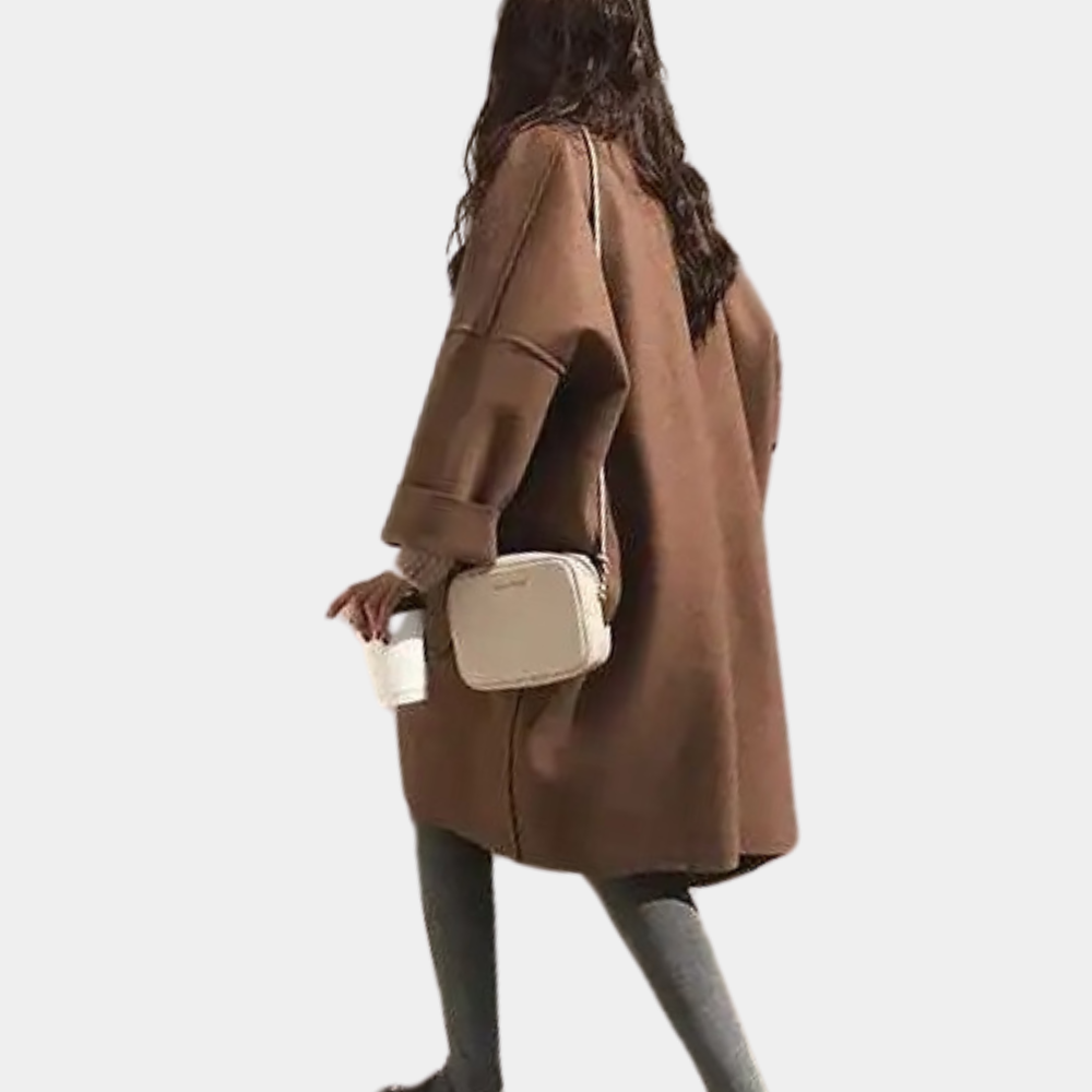 Dames Lange Trenchcoat Vintage Stijl voor Casual en Formele Gelegenheden 2