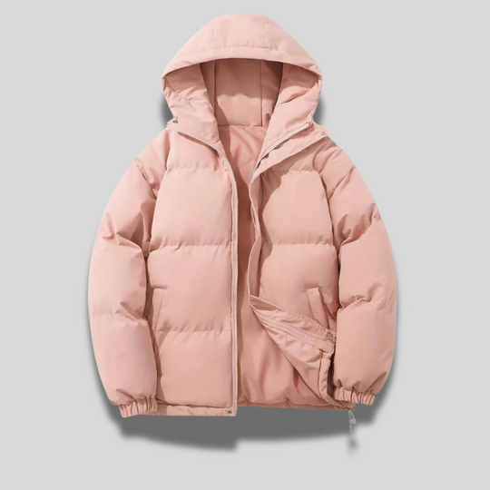 Dames Lange Winterjas met Capuchon en Gewatteerde Stijl 5