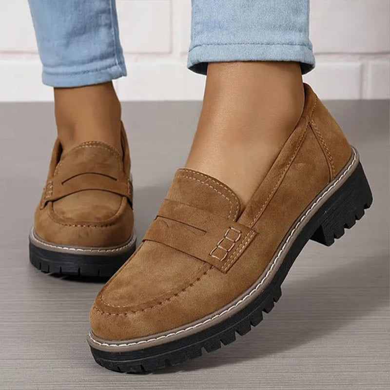 Dames Loafers Casual Chic Suède 4