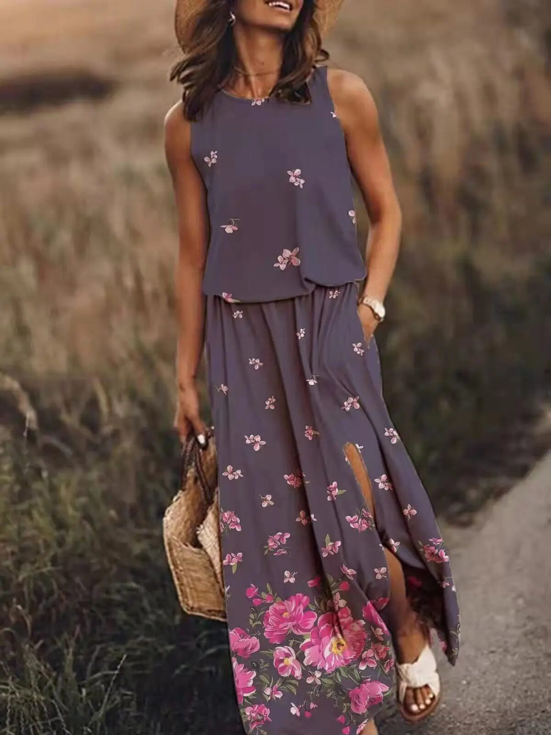 Dames Maxi-jurk Zomerstijl Unieke Snit 2