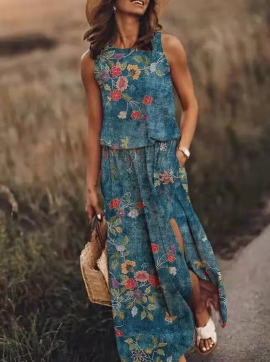Dames Maxi-jurk Zomerstijl Unieke Snit 3