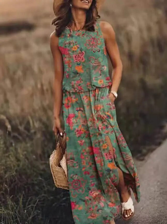Dames Maxi-jurk Zomerstijl Unieke Snit 4