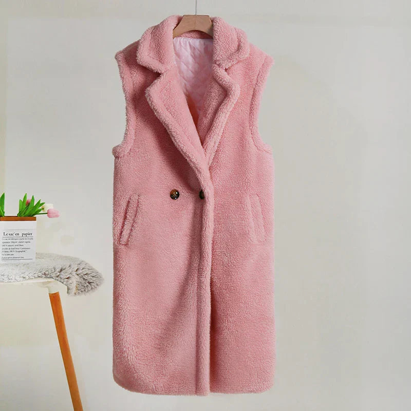 Dames Mouwloze Jas Oversized Pasvorm 4